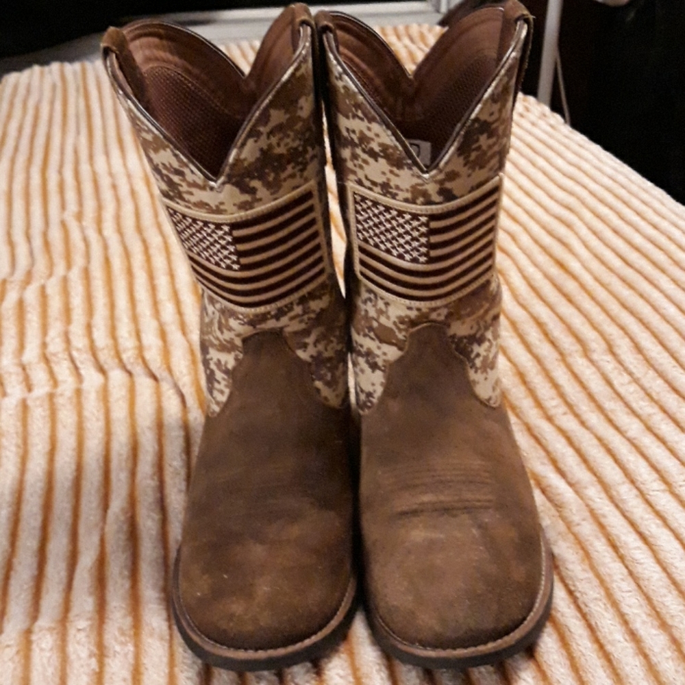 Ariat American flag boots mens size 10
